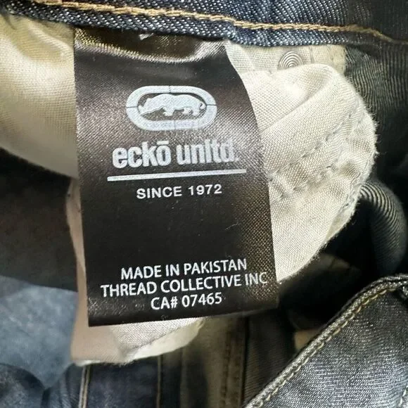Ecko Unltd Jeans mens Size 38 x 29 Slim Straight Jeans rhino pocket y2k - Picture 3 of 9